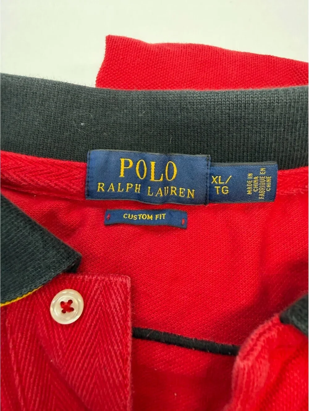 Ralph Lauren Men's Polo Shirt ESP #10 Spain Embroidered Custom Fit XL Red